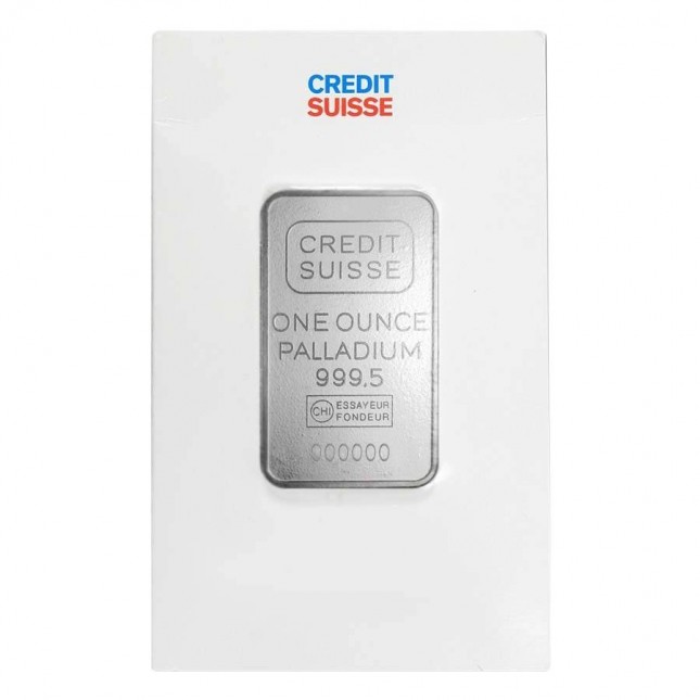 1 oz Credit Suisse Palladium Bar (In Assay)
