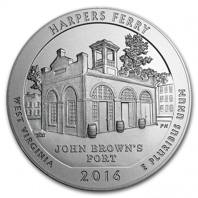 2016 ATB Silver 5 oz Harpers Ferry (BU)