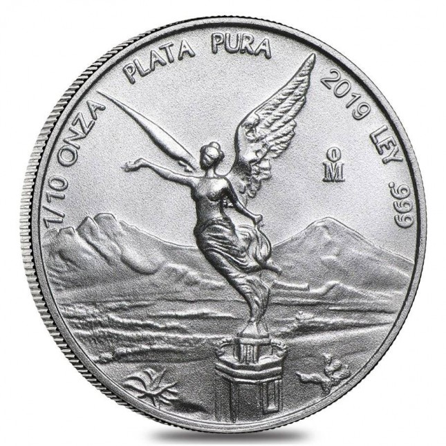 2019 1/10 Oz Mexican Silver Libertad Coin (BU)