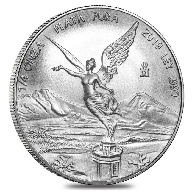2019 1/4 Oz Mexican Silver Libertad Coin (BU)