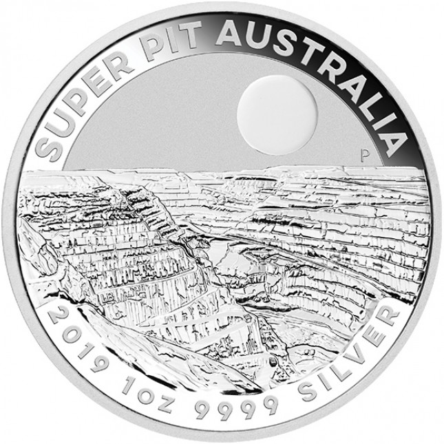 2019 Australia 1 Oz Silver "Super Pit"