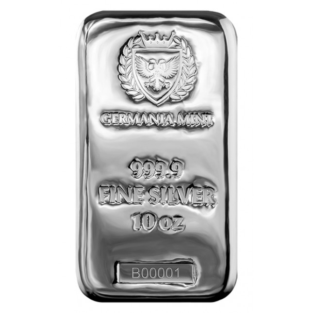 Germania Mint 10 Oz Silver Bar (New)