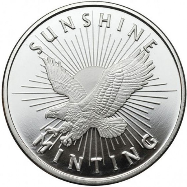 Sunshine Minting (SMI) 1 Oz Silver Round
