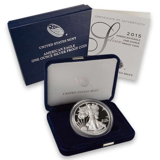 2015-W American Proof Silver Eagle (In OGP)