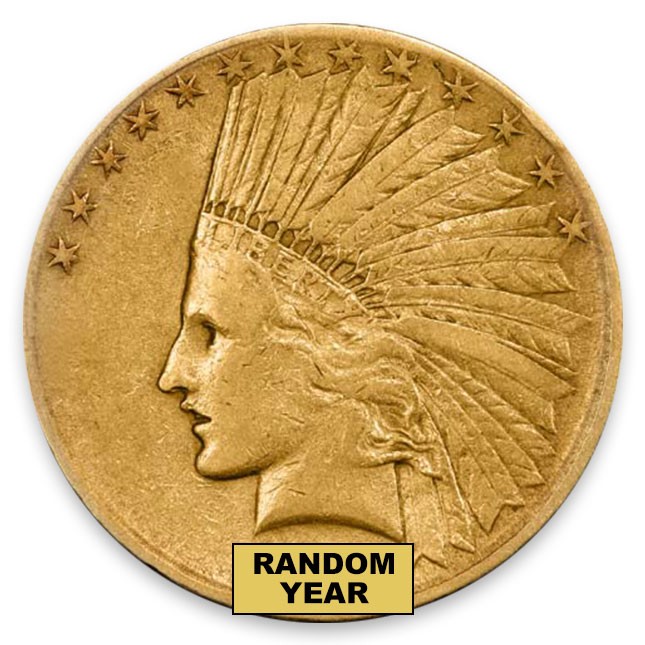 $10 Indian Gold Eagle Very Fine (VF) Random
