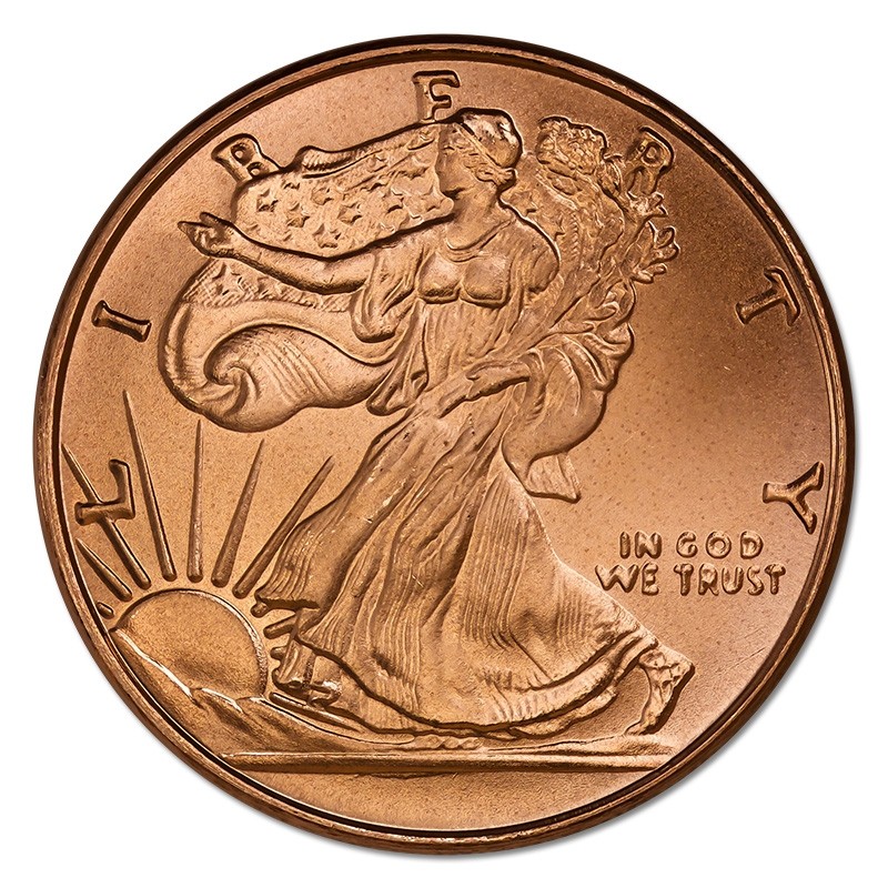 Buy The 1 Oz Copper Round Walking Liberty BU Monument Metals buy-the-1-oz-copper-round-walking-liberty-bu-monument-metals