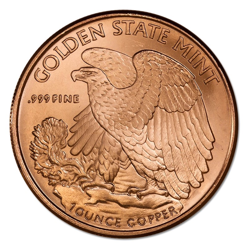 U S A 1 oz  .999 A.V.D.P Copper Round #154 