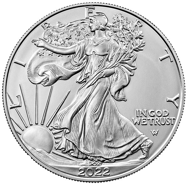 Buy 2022 1 Oz American Silver Eagle (BU) Monument Metals