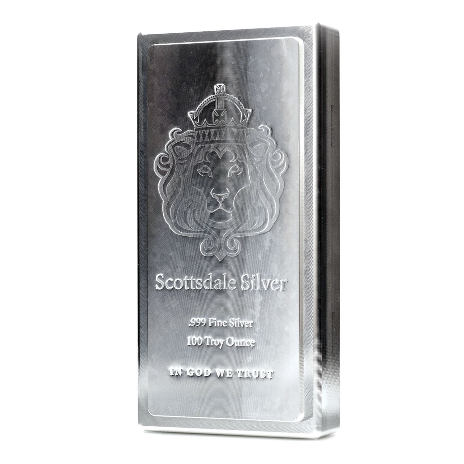 Buy the Scottsdale Mint 100 Oz Silver Stacker Bar | Monument Metals