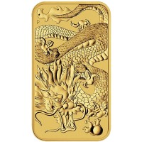 2022 Australia 1 Oz Gold Dragon Bar Coin (BU)