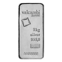 Valcambi Kilo (32.15 oz) Silver Bar (New w/Assay)