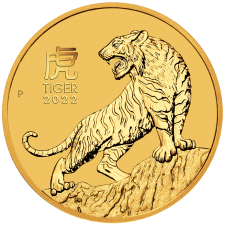 2022 Australia 1/4 oz Gold Lunar Tiger Coin (BU)