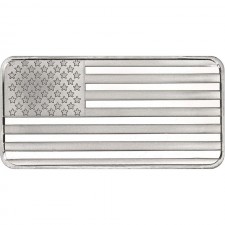 SilverTowne American Flag | 10 Oz Silver Bar