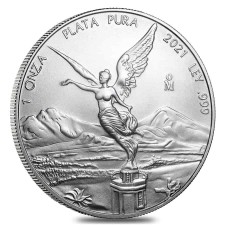 2021 1 Oz Mexican Silver Libertad Coin (BU)