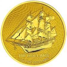 2022 1 Oz Cook Islands Bounty Gold Coin (BU)