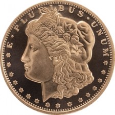 1 oz Copper Round | Morgan Dollar (BU)