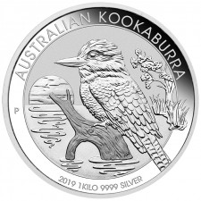 2019 Australia 1 Kilo Silver Kookaburra (BU)