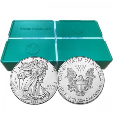 2021 American Silver Eagle Type 1 (Last Production) Sealed Monster Box of 500 Coins