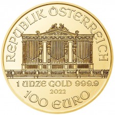 2022 Austria 1 Oz Gold Philharmonic