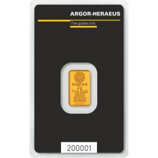 2 Gram Argor-Heraeus Gold Bar (In Assay)