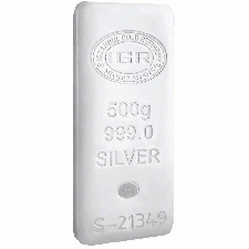 IGR 500 Gram Cast Silver Bar (New w/Assay)