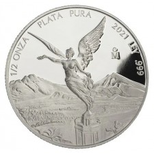 2021 1/2 Oz Proof Mexican Silver Libertad Coin