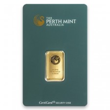 5 Gram Perth Gold Bar Front