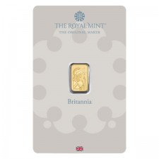 1 Gram Royal Mint Gold Britannia Bar (New)