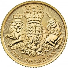 2020 Great Britain 1/10 oz Gold The Royal Arms (BU)