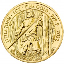 2022 Great Britain 1 Oz Gold Myths & Legends: Little John (BU)