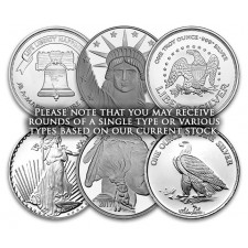 1 Oz .999 Silver Round (Secondary Market, Varied Condition, Any Mint)