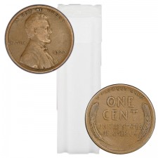 1920-1929 Lincoln Wheat Cent 50-Coin Roll Avg Circ