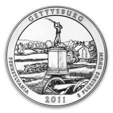 2011 Gettysburg 5 Oz American Silver ATB
