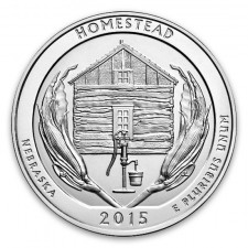 2015 Homestead 5 Oz American Silver ATB