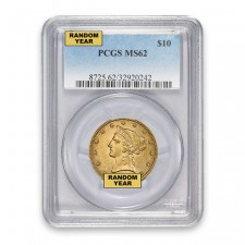 $10 Liberty Gold Eagle PCGS MS62 Obverse