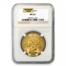 $20 Liberty Gold Double Eagle NGC MS62 Obverse