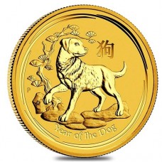 2018 Australia 1/20 oz Gold Lunar Dog Coin (BU)