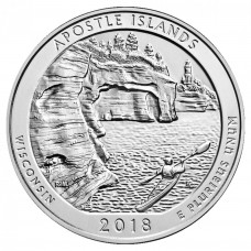 2018 Apostle Islands 5 Oz Silver ATB Coin (BU)