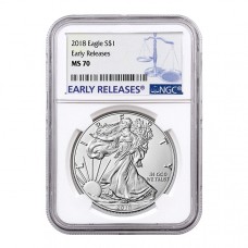 2018 American Silver Eagle NGC MS70 Early Releases