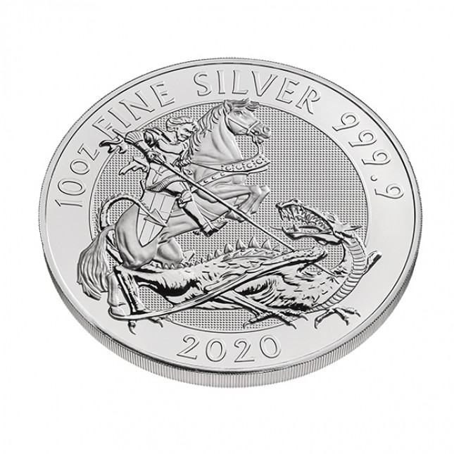 Buy the 2020 Royal Mint 10 Oz Silver Valiant Coin (BU) Monument Metals