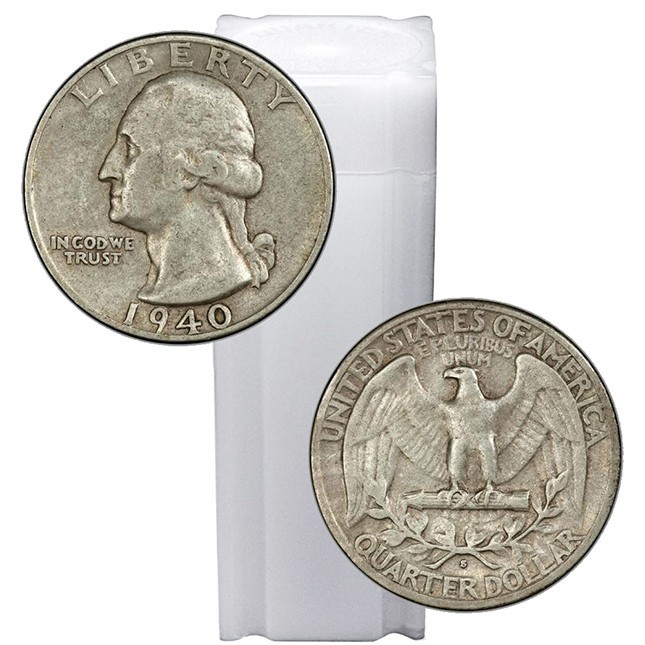 Buy 90 Silver Washington Quarters 1 Face Value (4 Coins)