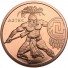 1 oz Copper Round | Aztec Warrior Series (BU)