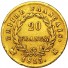 France Gold 20 Franc Napoleon I 1806-1815 (Average Circulated)