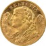 Swiss Gold 20 Francs Helvetia Obverse