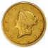 1849-1854 Random Date Type 1 Gold Dollar Extra Fine (XF) Obverse