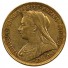 Great Britain Queen Victoria Veiled Head Gold 1/2 Sovereign 1893-1901
