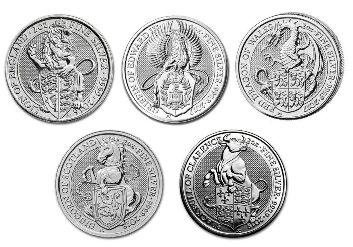 Buy 2 Oz Silver Queen's Beasts Coins Online - Monument Metals Buy 2 Oz Silver Queen's Beasts Coins Online - Monument Metals