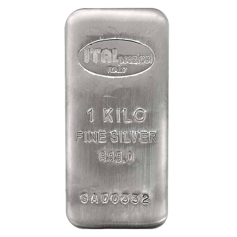 Buy 1 Kilo (32.15 Oz) Silver Bar - Random Design (.999+ Fine)