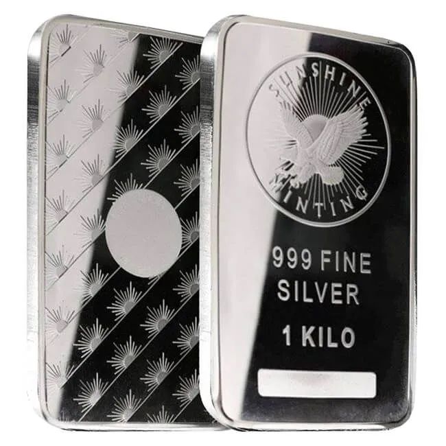 Buy 1 Kilo (32.15 Oz) Silver Bar - Random Design (.999+ Fine)