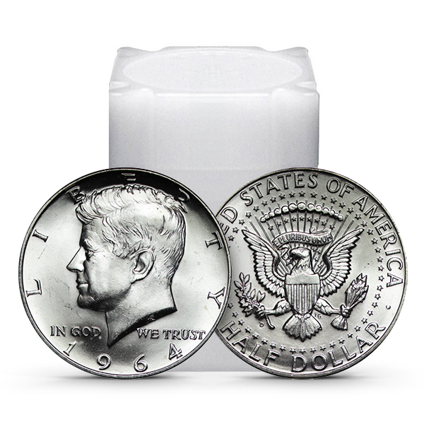 信頼も厚い Buy Brilliant Dollars Half Kennedy 1964 Silver 90% of Tube 彫刻/オブジェ